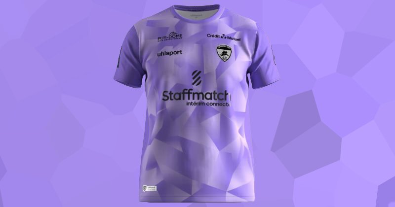 clermont foot 2023-24 home goalkeeper shirt in purple